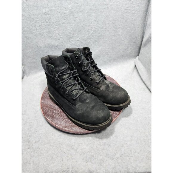 Timberland Mens 6-Inch Waterproof Premium Leather Boots Size 6 Black - Picture 2 of 10